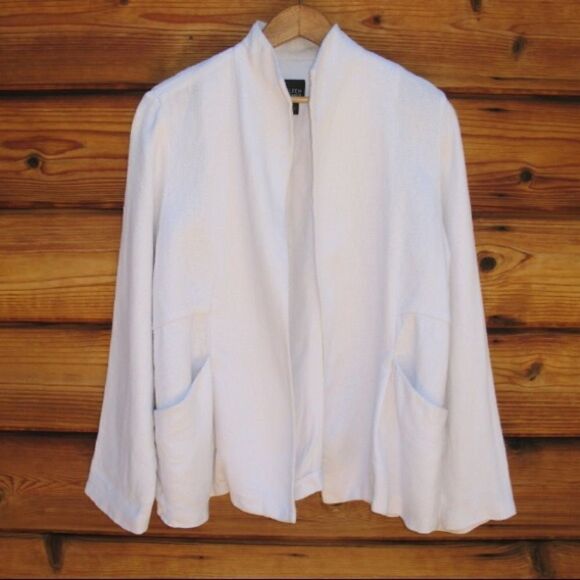 Eileen Fisher White Jacket - Picture 1 of 7